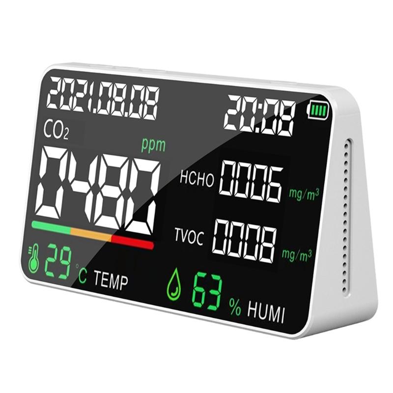 3-in-1 Air Quality Monitor Temperature Humidity Carbon Dioxide Concentration Detector for Shopping Malls Easy to Carry 1 белый
3-in-1 Air Quality Monitor Temperature Humidity Carbon Dioxide Concentration Detector for Shopping Malls Easy to Carry 1 белый