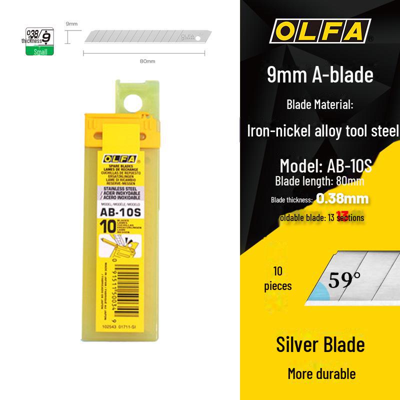 Японське лезо OLFA 9 мм для шпалер та плівки, товщина 0,38 мм, гострий папероріз
Японське лезо OLFA 9 мм для шпалер та плівки, товщина 0,38 мм, гострий папероріз