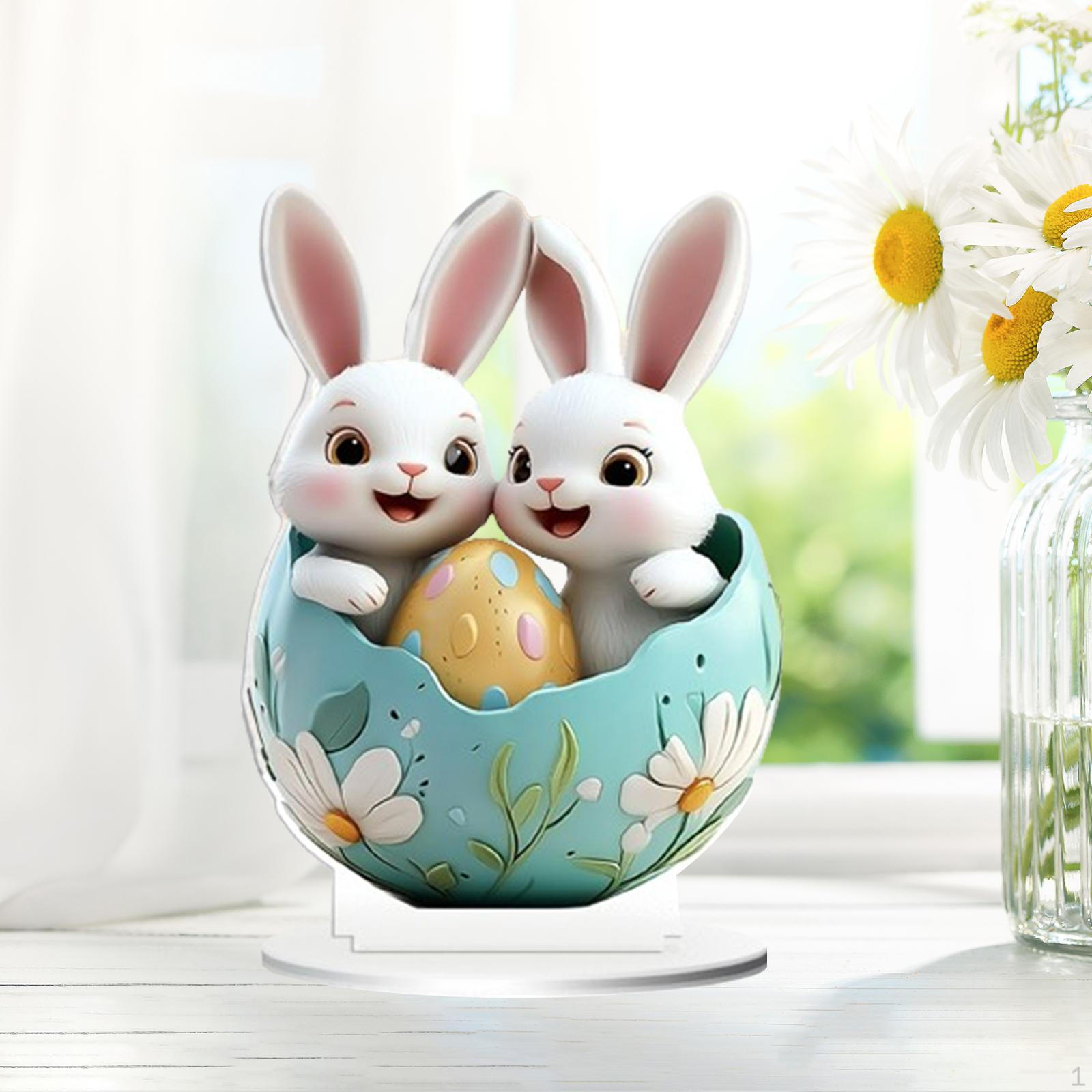 2D Acrylic Sign Easter Bunny Ornament Colorful Egg Decoration Desktop Decor for Gifts Style B
2D Acrylic Sign Easter Bunny Ornament Colorful Egg Decoration Desktop Decor for Gifts Style B