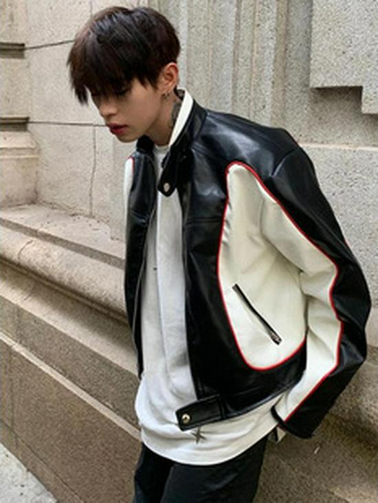 «Мужская гоночная мотоциклетная куртка из искусственной кожи — мода в стиле хип-хоп для Европы и Америки, с застежкой-молнией» XXL чёрный
«Мужская гоночная мотоциклетная куртка из искусственной кожи — мода в стиле хип-хоп для Европы и Америки, с застежкой-молнией» XXL чёрный