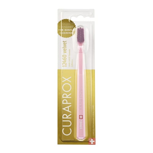 CURAPROX Toothbrush CS12460 Velvet, 12,460 Bristles, Pink Handle, Blister Pack
CURAPROX Toothbrush CS12460 Velvet, 12,460 Bristles, Pink Handle, Blister Pack