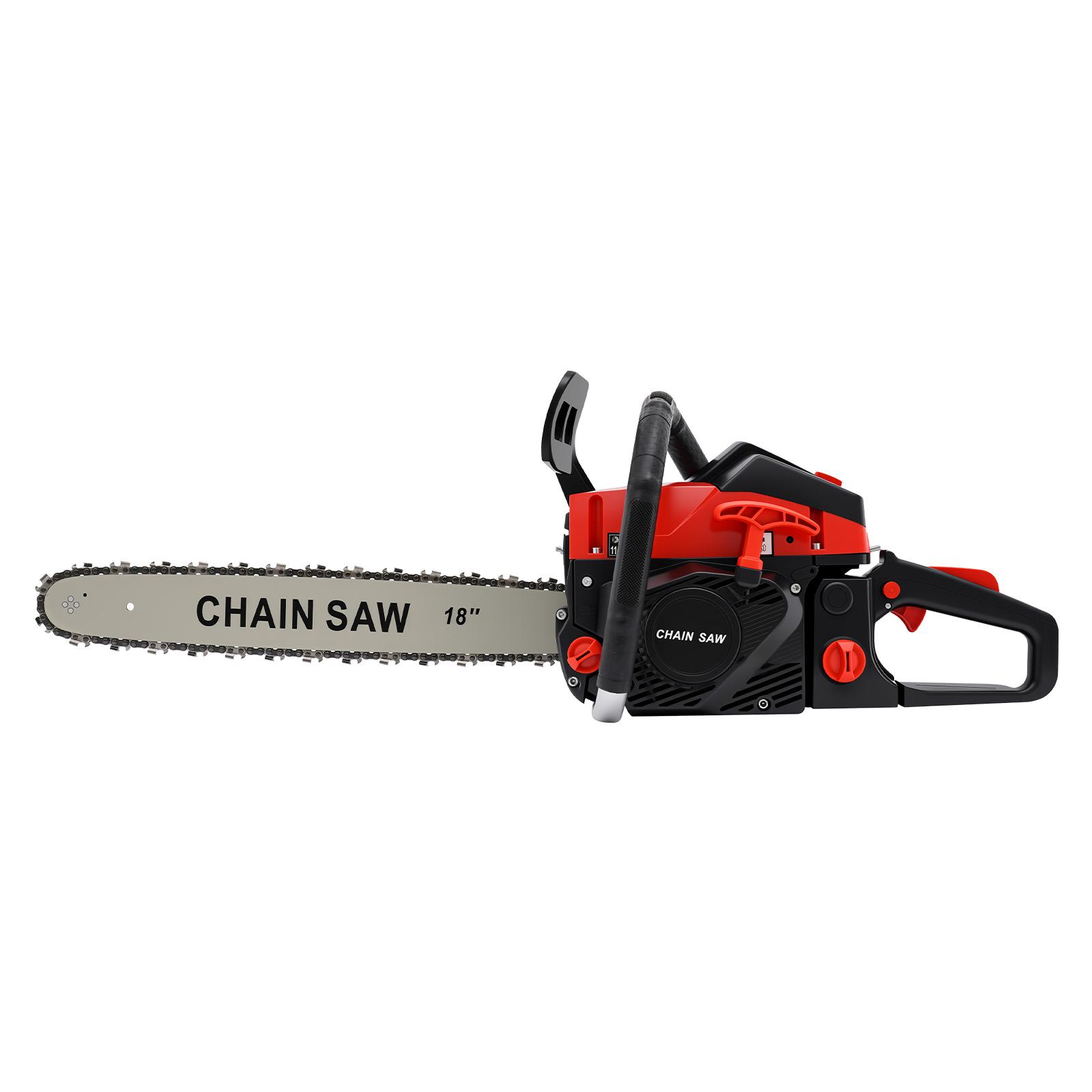 58CC Gas Chainsaw, 18-Inch Professional 2-Stroke High Power with Safety Lock, for Tree Cutting Wood Logging Garden Pruning чорний
58CC Gas Chainsaw, 18-Inch Professional 2-Stroke High Power with Safety Lock, for Tree Cutting Wood Logging Garden Pruning чорний