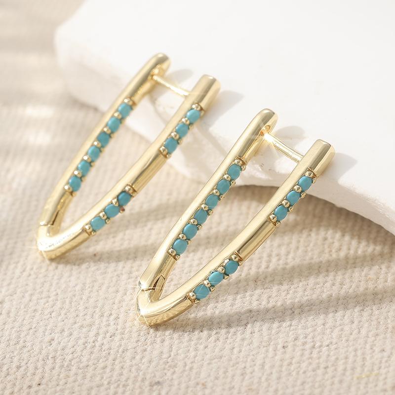 Exquisite Gold Color Imitation Turquoise Dangle Earrings Woman Geometry Party Daily Wear
Exquisite Gold Color Imitation Turquoise Dangle Earrings Woman Geometry Party Daily Wear