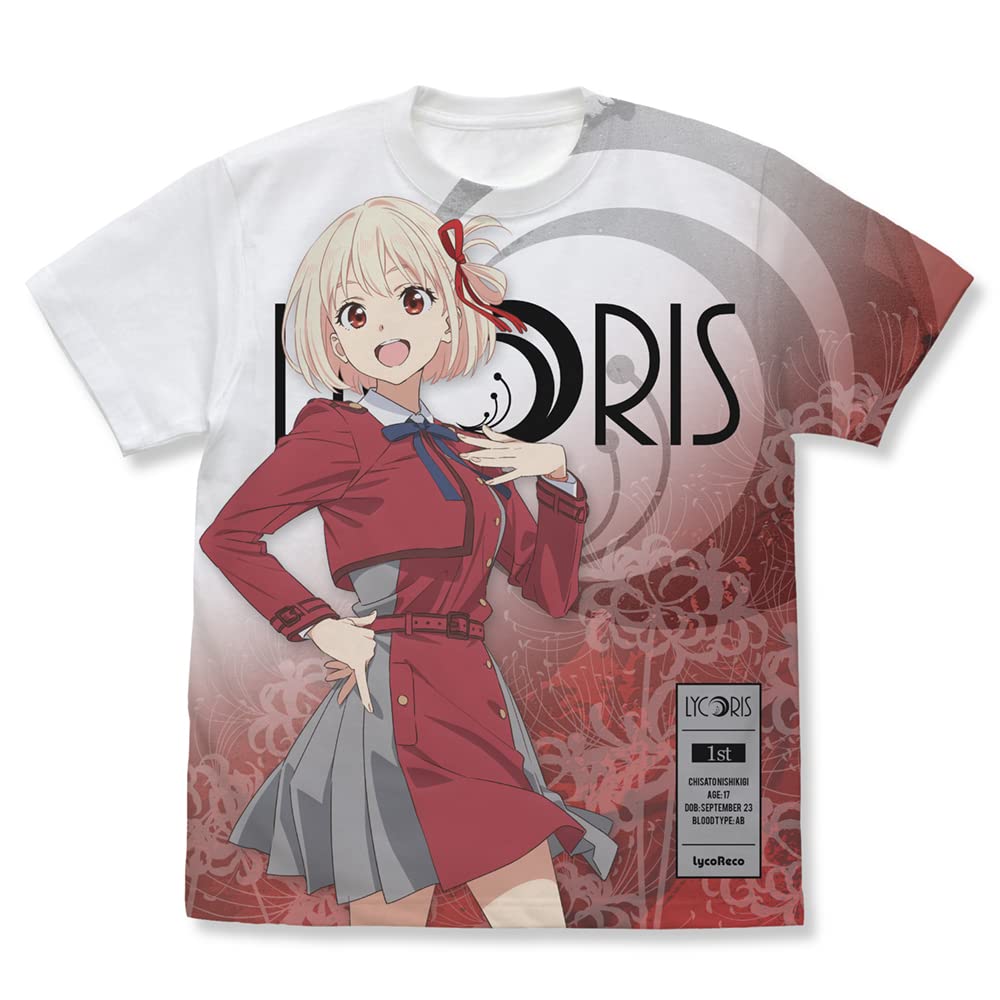 Nijigen Cospa Lycoris Recoil Нисикиги Сэнсоку Футболка с полным принтом БЕЛАЯ Размер L
Nijigen Cospa Lycoris Recoil Нисикиги Сэнсоку Футболка с полным принтом БЕЛАЯ Размер L