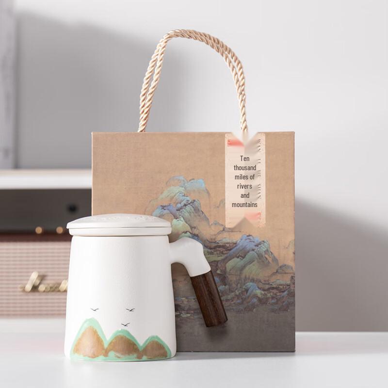ZISIZ Mountains and Rivers Collection Hand-Painted Office Mug
ZISIZ Mountains and Rivers Collection Hand-Painted Office Mug