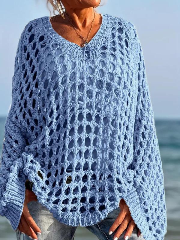 Z 43795L Hollow Knit Long-Sleeve Sweater 2XL світло-синій колір
Z 43795L Hollow Knit Long-Sleeve Sweater 2XL світло-синій колір