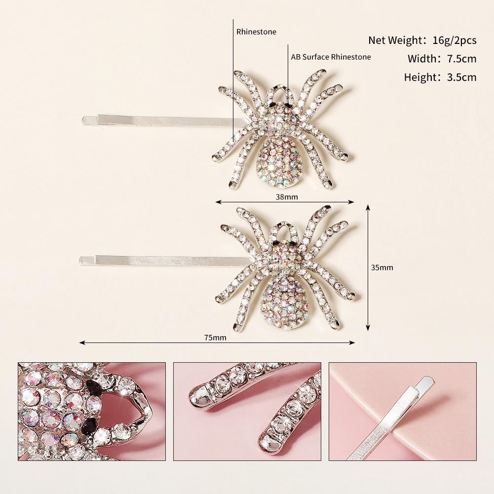Creative Quirky Rhinestone Spider Hair Clip Bangs Barrette For Carnival Party Costume Fancy Dress Up Headwear Accessories
Creative Quirky Rhinestone Spider Hair Clip Bangs Barrette For Carnival Party Costume Fancy Dress Up Headwear Accessories