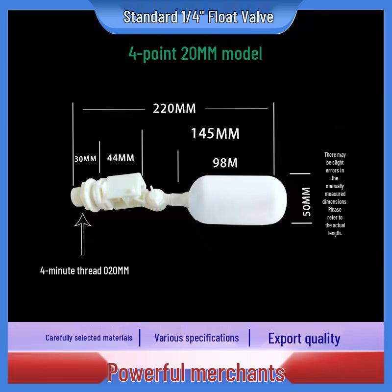 304 Stainless Steel Automatic Float Valve for Drinking Bowls - Upward, Plastic Design
304 Stainless Steel Automatic Float Valve for Drinking Bowls - Upward, Plastic Design
