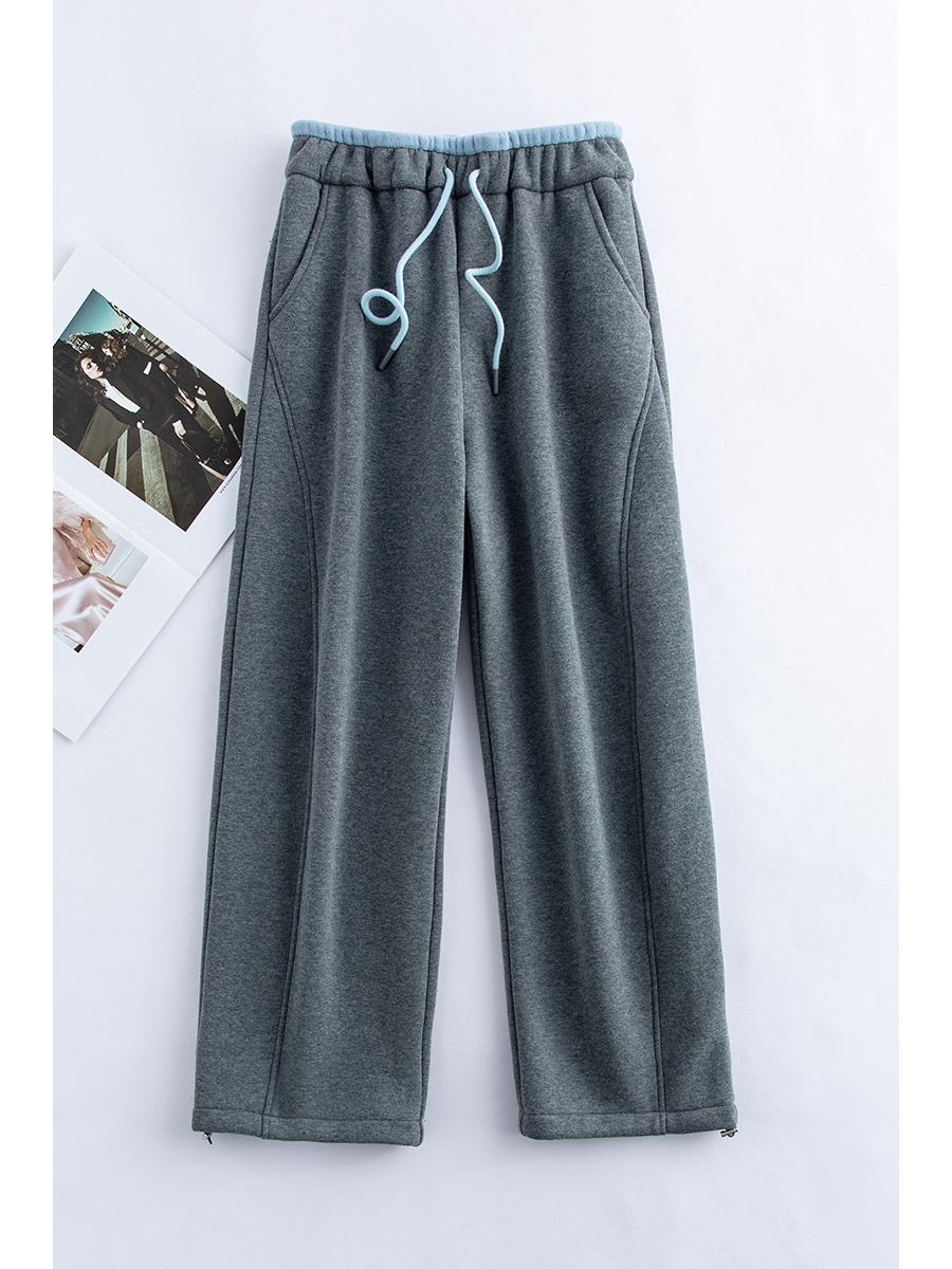 Fleece-Lined Loose Straight-Leg Pants: Autumn/Winter 2025 Girly Style for High School Students Small хизер серый
Fleece-Lined Loose Straight-Leg Pants: Autumn/Winter 2025 Girly Style for High School Students Small хизер серый