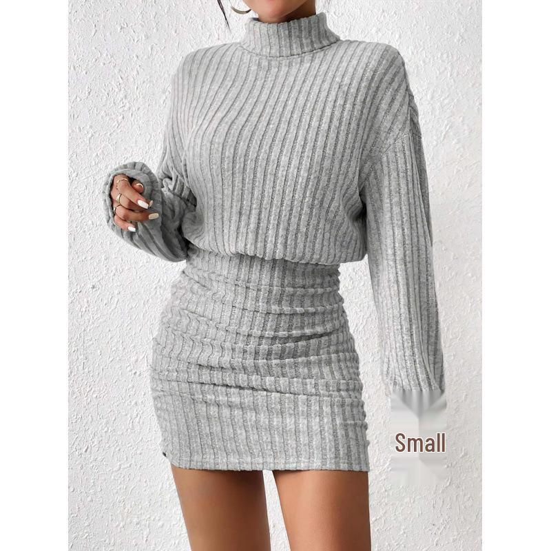 2024 Autumn/Winter Women s Slim-Fit Ribbed High-Neck Bodycon Long-Sleeve Dress Extra Large світло-сірий колір
2024 Autumn/Winter Women s Slim-Fit Ribbed High-Neck Bodycon Long-Sleeve Dress Extra Large світло-сірий колір