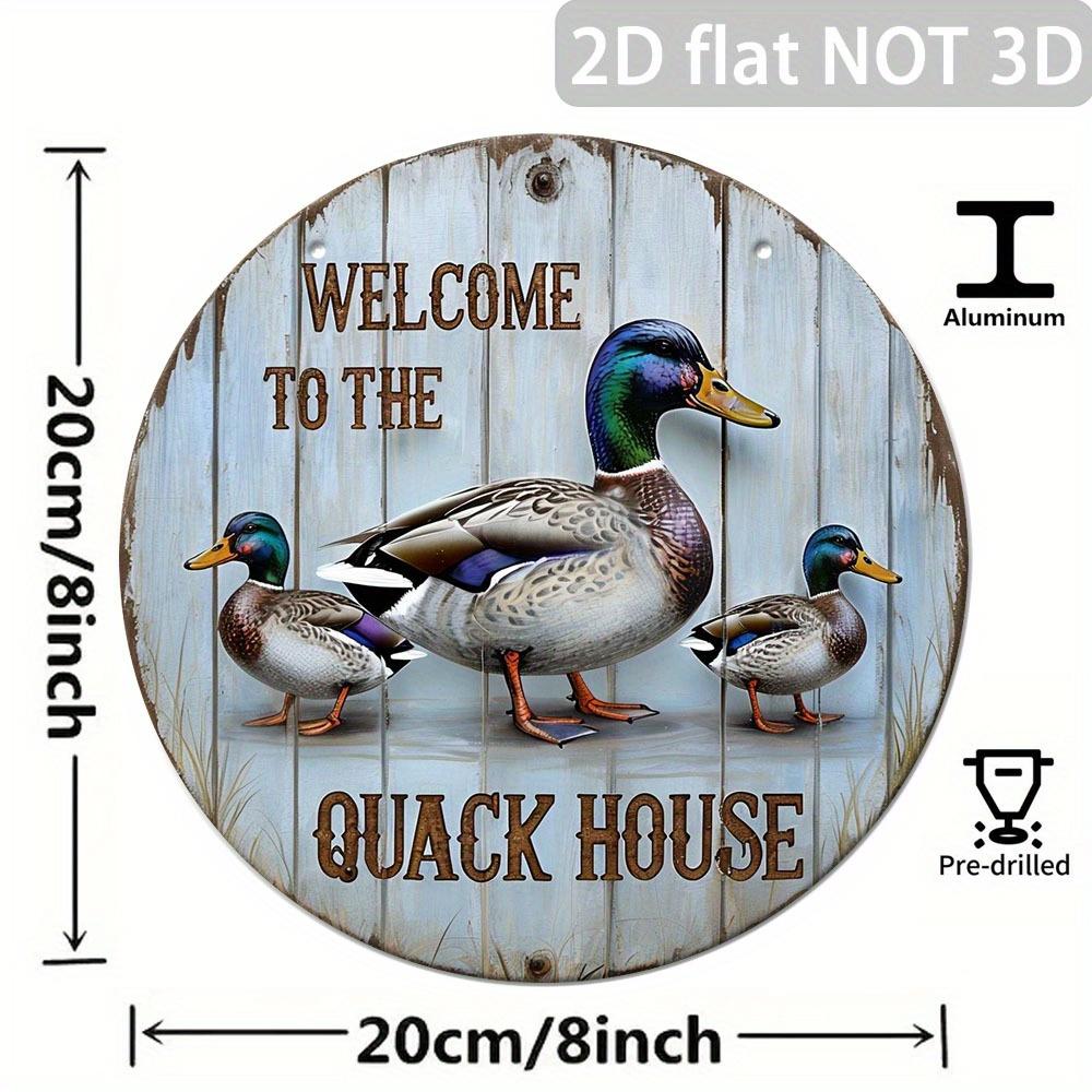 Novelty Quack House Duck Sign Heavy Duty Metal Tinplate Decor for Home Farm Garden Yard 20x30cm(7.8x11.8inch)
Novelty Quack House Duck Sign Heavy Duty Metal Tinplate Decor for Home Farm Garden Yard 20x30cm(7.8x11.8inch)