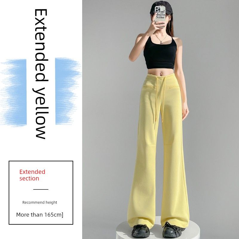 Air Cotton Ice Silk Bootleg Pants Women Summer Thin Pants High Waist Slimming Loose Drape Mopping Sports Sweatpants Yellow extension M
Air Cotton Ice Silk Bootleg Pants Women Summer Thin Pants High Waist Slimming Loose Drape Mopping Sports Sweatpants Yellow extension M