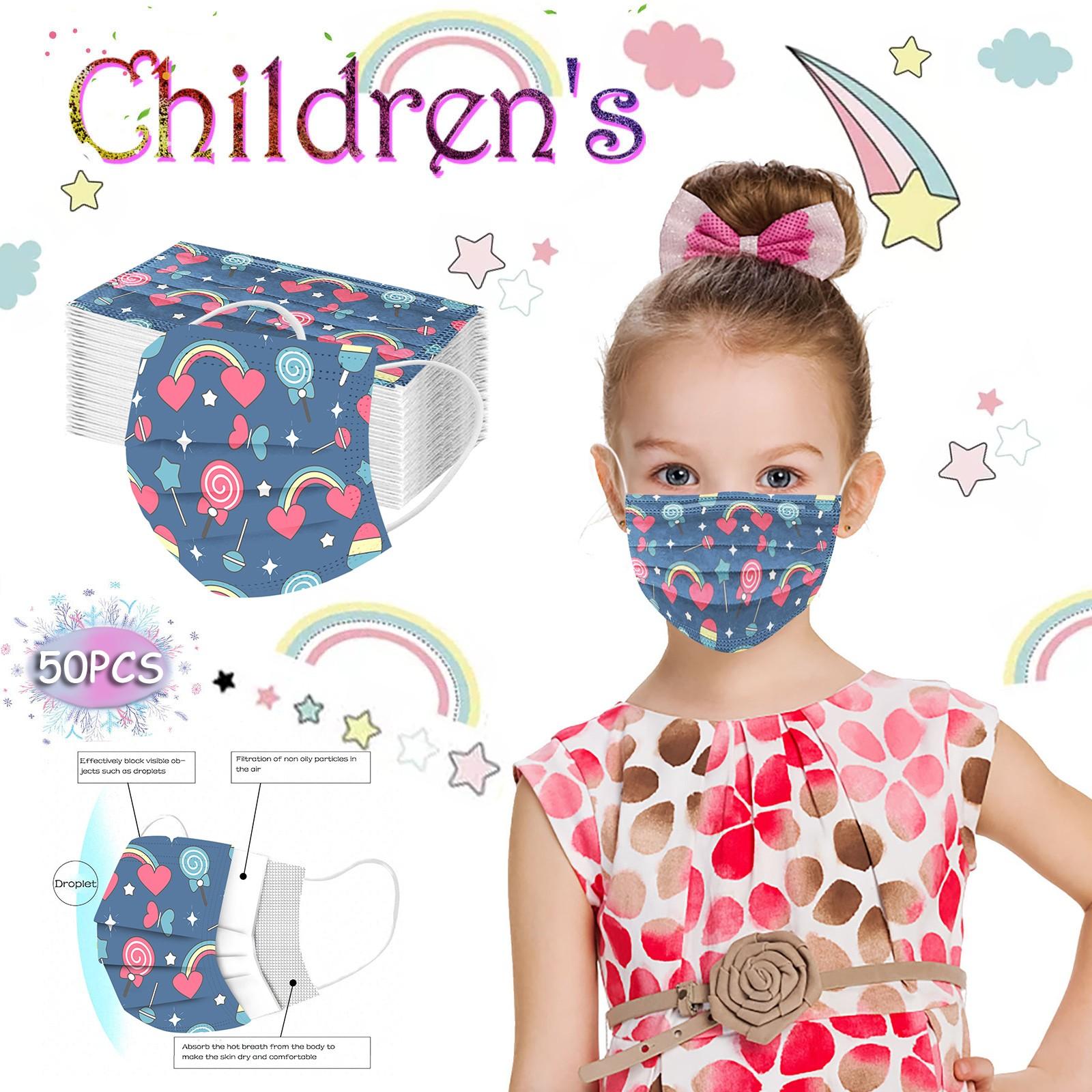 Children s mask Disposable Face Mask Industrial 3-Layer Face 50PC
Children s mask Disposable Face Mask Industrial 3-Layer Face 50PC