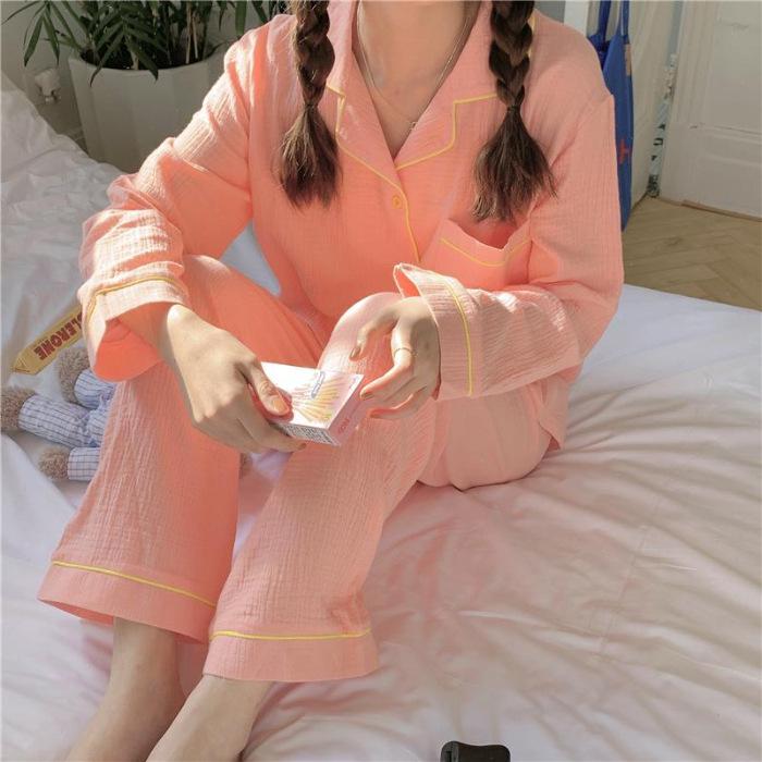 Піжамний набір кардиган з мультфільмом: З довгим рукавом, без зморшок, з двох частин для жінок, ідеально підходить для весни та осені XL (115-130 jin)
Піжамний набір кардиган з мультфільмом: З довгим рукавом, без зморшок, з двох частин для жінок, ідеально підходить для весни та осені XL (115-130 jin)