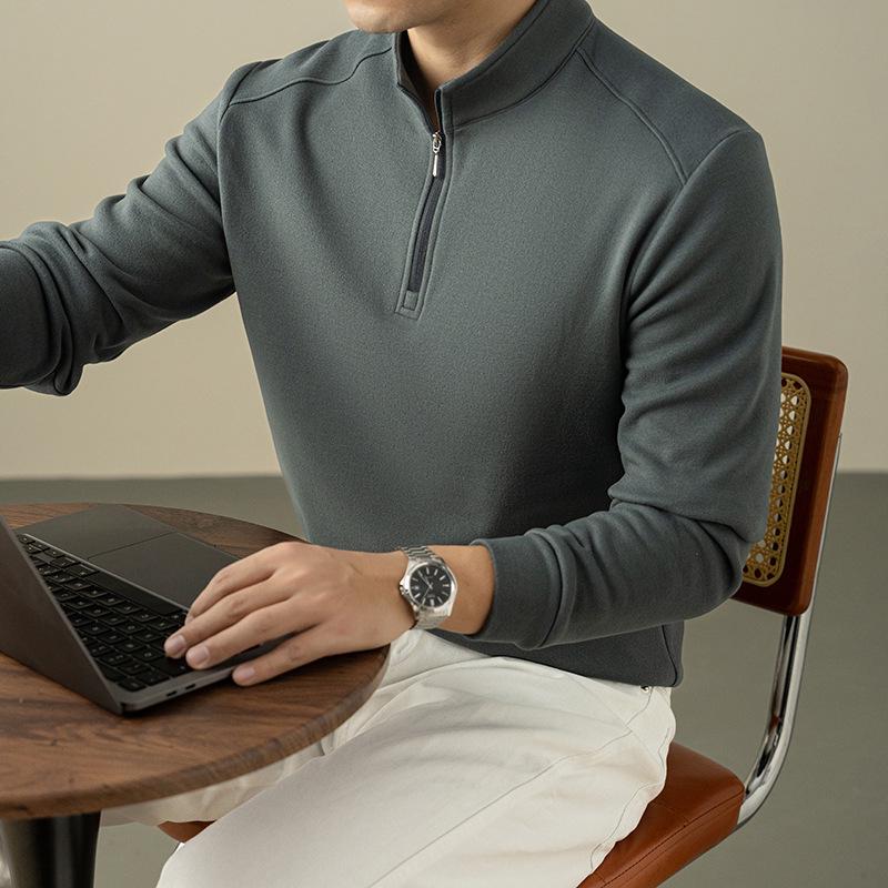 Men s Cashmere Silk Stand Collar Zipper Hoodie - Warm Solid Color Base Layer for Autumn/Winter 2025 L деревне вугілля/сірий колір
Men s Cashmere Silk Stand Collar Zipper Hoodie - Warm Solid Color Base Layer for Autumn/Winter 2025 L деревне вугілля/сірий колір