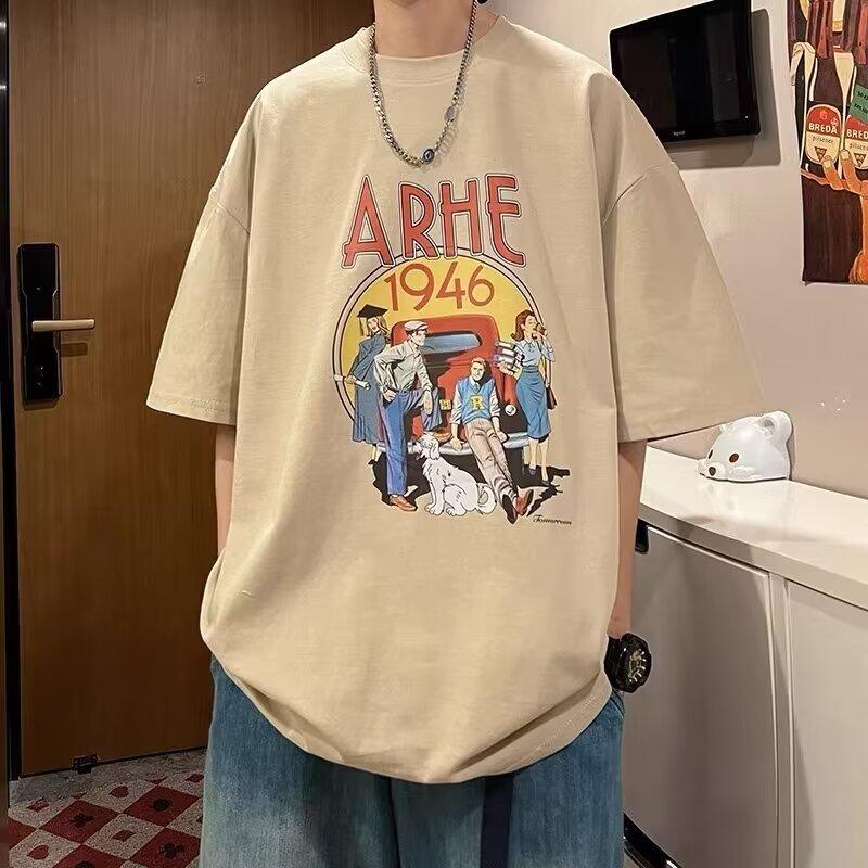 Новая летняя футболка с короткими рукавами для мужчин, тренд в корейском стиле, простой топ с короткими рукавами, свободная повседневная брендовая футболка в гонконгском стиле 5XL абрикосовый
Новая летняя футболка с короткими рукавами для мужчин, тренд в корейском стиле, простой топ с короткими рукавами, свободная повседневная брендовая футболка в гонконгском стиле 5XL абрикосовый