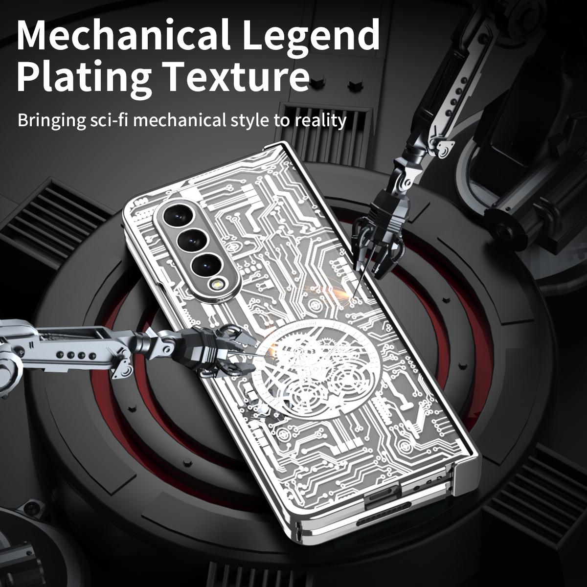 For Samsung Galaxy Z Fold4 5G Mechanical Legend Series Electroplating Phone Case Hard PC Shockproof Cover with Tempered Glass Film Black
For Samsung Galaxy Z Fold4 5G Mechanical Legend Series Electroplating Phone Case Hard PC Shockproof Cover with Tempered Glass Film Black