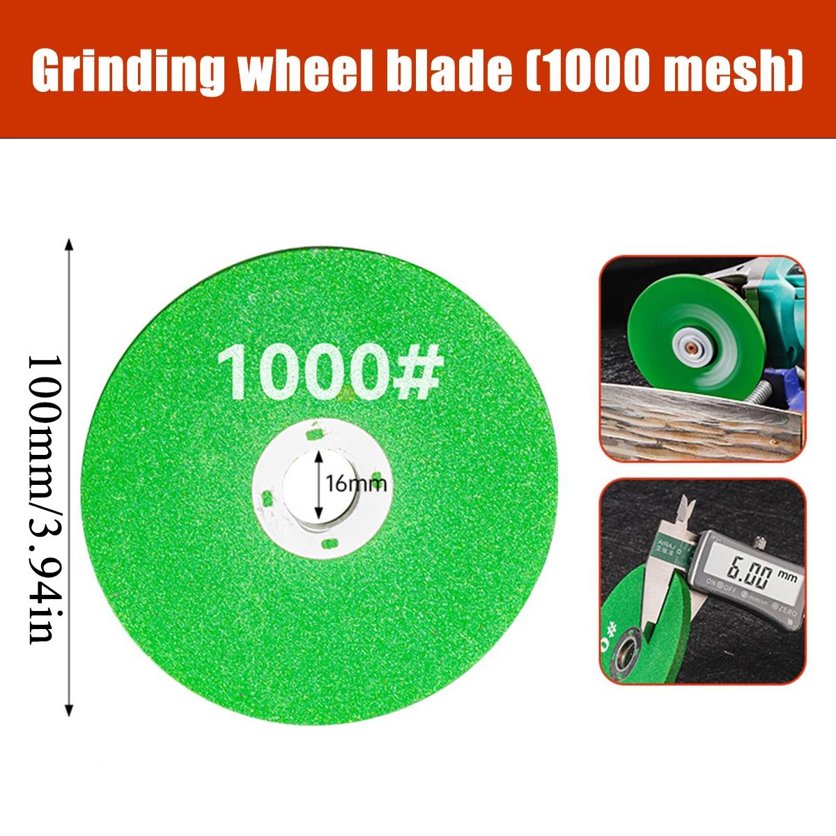 1/5PCS Angle Grinder Grinding wheel 800-1000 mesh, Angle Grinder Cutting Flap Grinding Disc Wheel Cut off Wheels, Grinding Wheel 100mm&16mm&1PCS&Multipurpose Cutting
1/5PCS Angle Grinder Grinding wheel 800-1000 mesh, Angle Grinder Cutting Flap Grinding Disc Wheel Cut off Wheels, Grinding Wheel 100mm&16mm&1PCS&Multipurpose Cutting