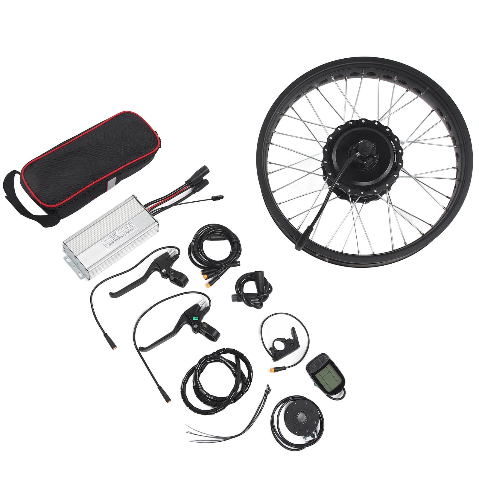20 Inch Snowmobile Lithium Battery Modification 20 Inch 48V 750W Rear Wheel Electric Bike Motor Conversion Kit with LCD5 Display
20 Inch Snowmobile Lithium Battery Modification 20 Inch 48V 750W Rear Wheel Electric Bike Motor Conversion Kit with LCD5 Display