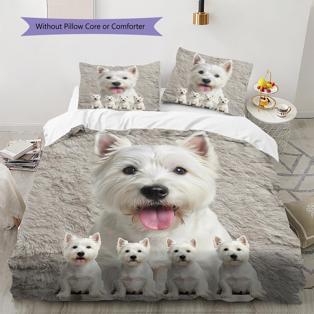 Scottish Terrier Pattern Bedding Quilt Set Quilt Cover Pillowcase Home Decoration Gift (1 * duvet cover + 2 * pillowcase, without core) 200x200cm
Scottish Terrier Pattern Bedding Quilt Set Quilt Cover Pillowcase Home Decoration Gift (1 * duvet cover + 2 * pillowcase, without core) 200x200cm