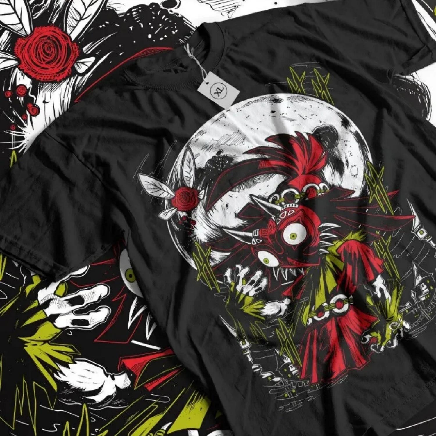 Majoras Mask T-shirt The Legend of Graphic Print Anime Gift Shirt All Size Y2k Top Graphic T Shirts Women Clothing XXXXXL чорний
Majoras Mask T-shirt The Legend of Graphic Print Anime Gift Shirt All Size Y2k Top Graphic T Shirts Women Clothing XXXXXL чорний