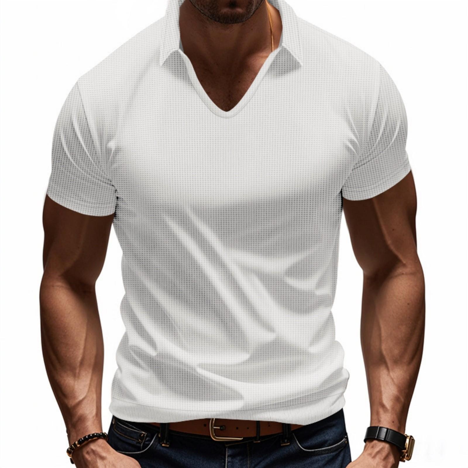 Men s Heavy Casual V-neck Design Loose Trend Short Sleeves XL білий
Men s Heavy Casual V-neck Design Loose Trend Short Sleeves XL білий