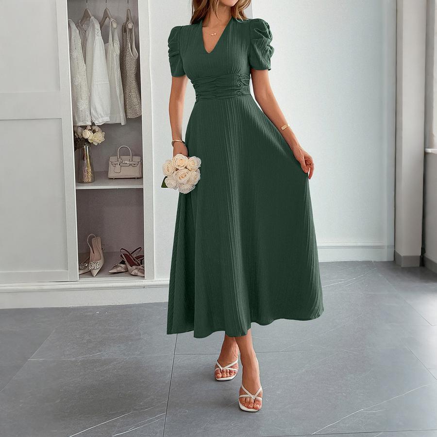 Elegant Vacation Style Bubble Sleeve Corset Long Dress for Women Summer XL
Elegant Vacation Style Bubble Sleeve Corset Long Dress for Women Summer XL
