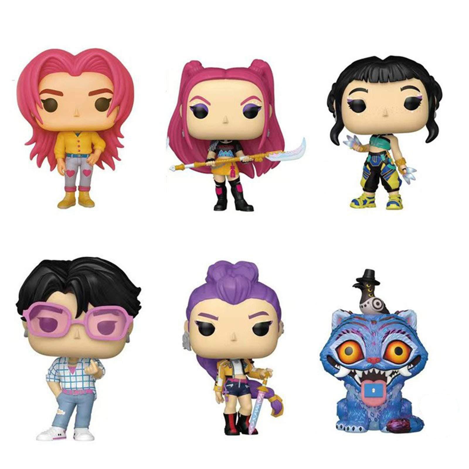 Vinyl Collectible Figures Set of Six Includes Stylized Characters with Distinct Outfits and Accessories for Display or Collection One Size
Vinyl Collectible Figures Set of Six Includes Stylized Characters with Distinct Outfits and Accessories for Display or Collection One Size