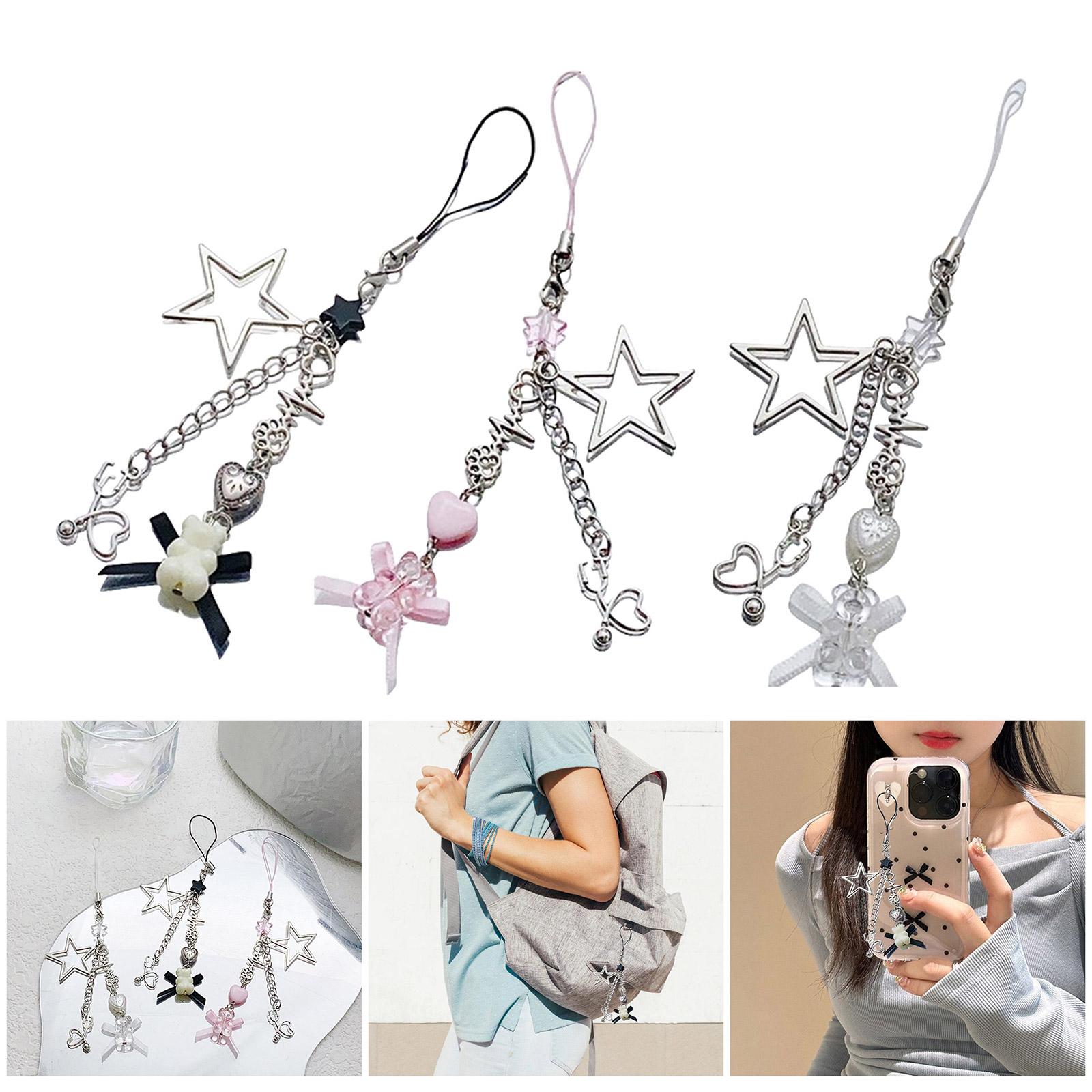 Fashionable Star Bear Key Rings Chain Chic Bear Star Charm with Elegant Bowknot for Personalized Key and Bag Accessory чорний
Fashionable Star Bear Key Rings Chain Chic Bear Star Charm with Elegant Bowknot for Personalized Key and Bag Accessory чорний