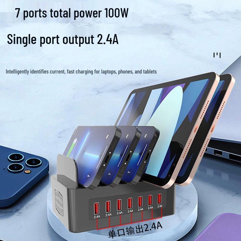 Multi-functional 150W High Power USB Charger with Stand - 7 & 16-Port Phone Holder AU Plug
Multi-functional 150W High Power USB Charger with Stand - 7 & 16-Port Phone Holder AU Plug