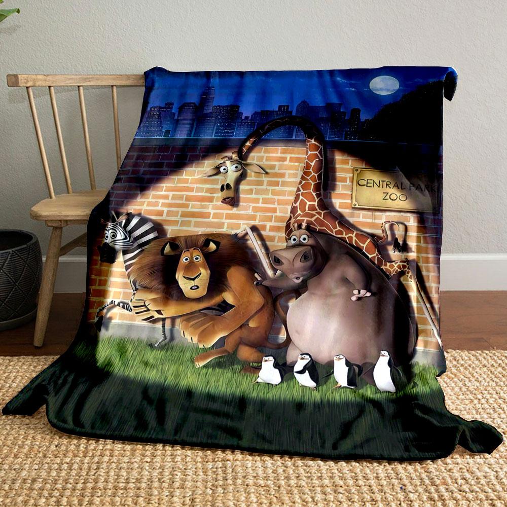Madagascar Cartoon Characters Blanket bedroom Blanket for Livingroom Couch lunch break Soft throw for Friend s festival Gift 80cm x 120cm
Madagascar Cartoon Characters Blanket bedroom Blanket for Livingroom Couch lunch break Soft throw for Friend s festival Gift 80cm x 120cm