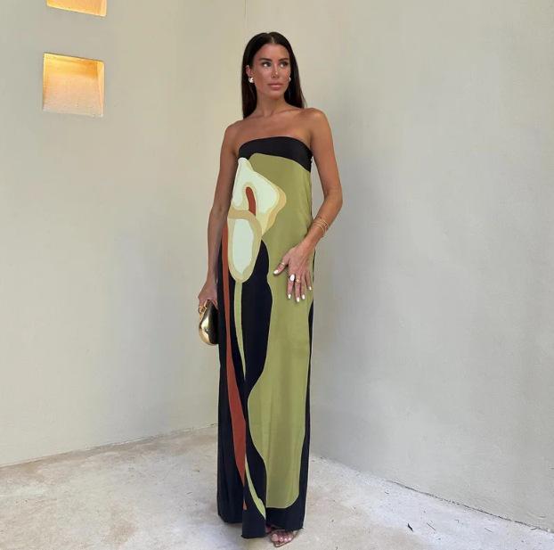 Avocado Print Bandeau Dress - Women s European and American Style, Hot Selling, In Stock for Long-Term Availability Large
Avocado Print Bandeau Dress - Women s European and American Style, Hot Selling, In Stock for Long-Term Availability Large