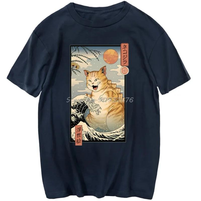 Japanese Fashion Street Huge Cat T Shirts Short Sleeve Men Clothing Funny Retro Tops Fashion Pattern T-Shirt Summer Streetwear XXXXL темно-синього кольору
Japanese Fashion Street Huge Cat T Shirts Short Sleeve Men Clothing Funny Retro Tops Fashion Pattern T-Shirt Summer Streetwear XXXXL темно-синього кольору