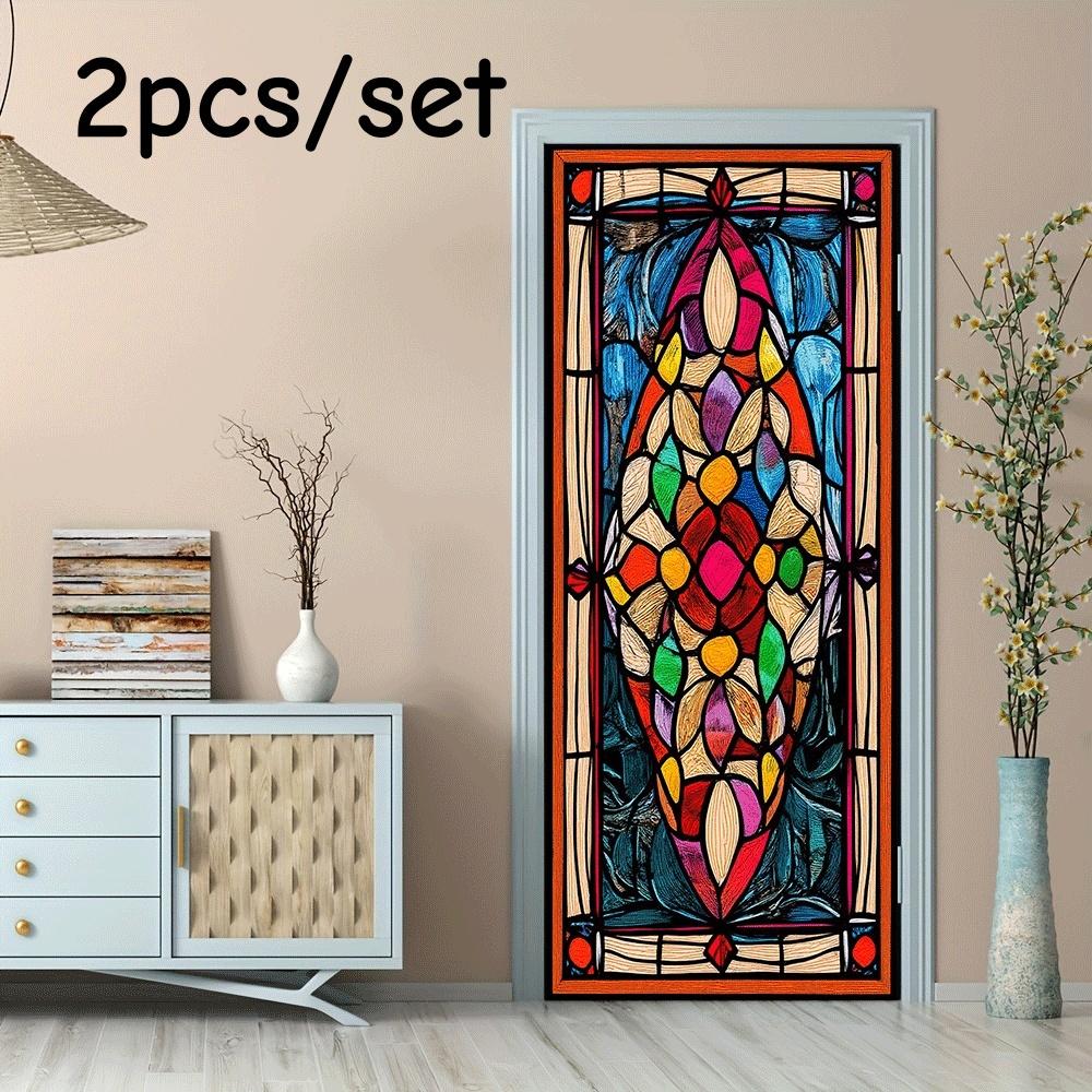 2pcs vintage church painted glass door stickers Gothic art decorative stickers self-adhesive removable living room bedroom entra (as the picture,38.5x200cmx2)
2pcs vintage church painted glass door stickers Gothic art decorative stickers self-adhesive removable living room bedroom entra (as the picture,38.5x200cmx2)