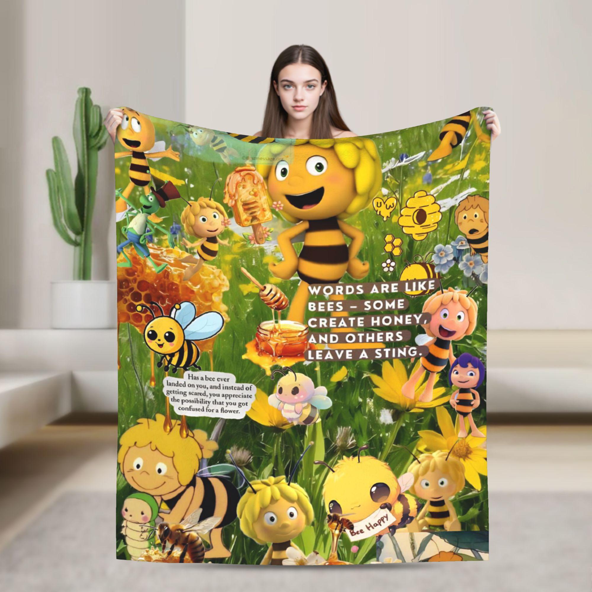 Maya The Bee Blankets Warm Soft Aesthetic Plush Throw Blanket For Home Decor Camping Flannel Bedspread Bed Cover 30x40in
Maya The Bee Blankets Warm Soft Aesthetic Plush Throw Blanket For Home Decor Camping Flannel Bedspread Bed Cover 30x40in