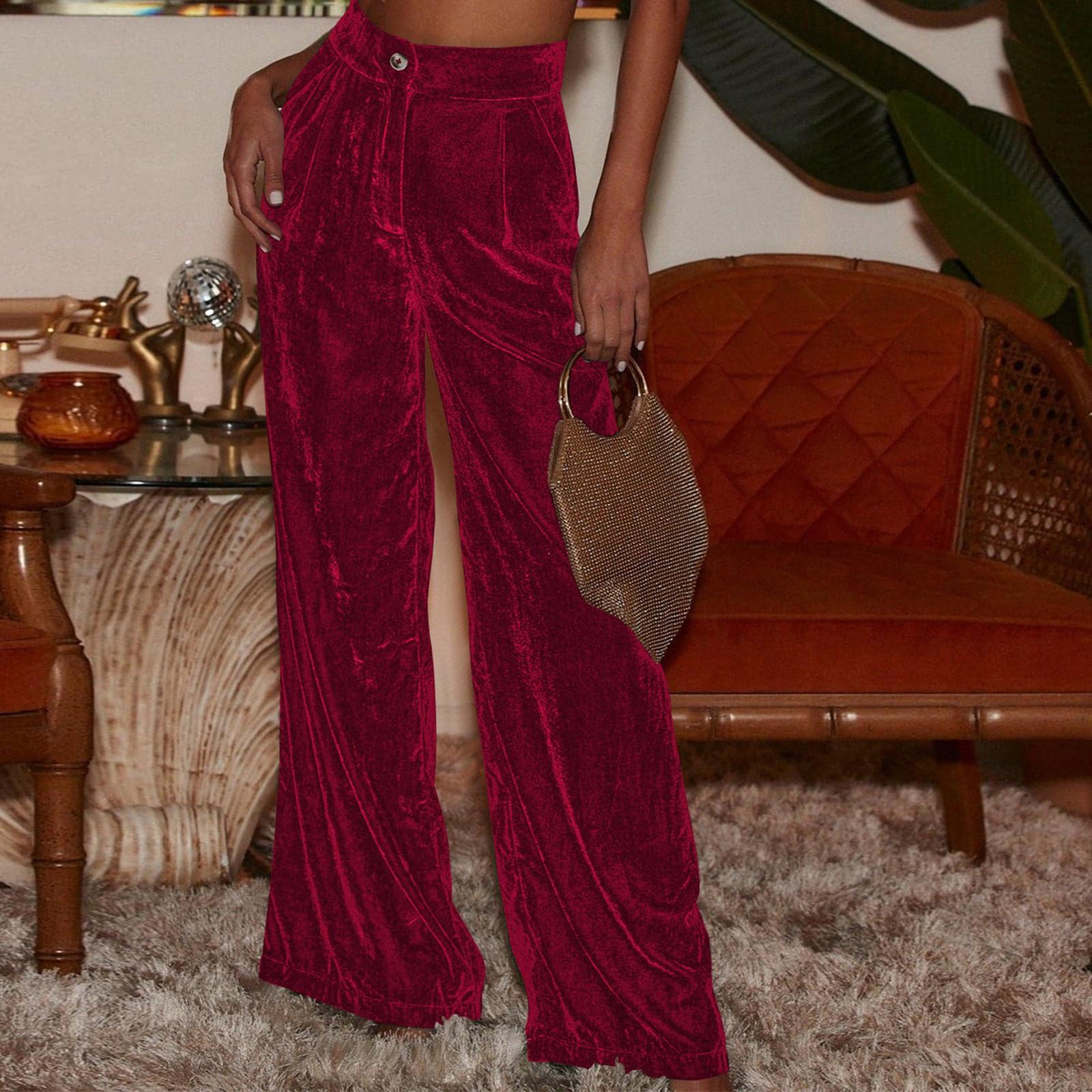 Женские свободные удобные повседневные модные однотонные брюки с высокой посадкой и широкими штанинами XL красный
Женские свободные удобные повседневные модные однотонные брюки с высокой посадкой и широкими штанинами XL красный