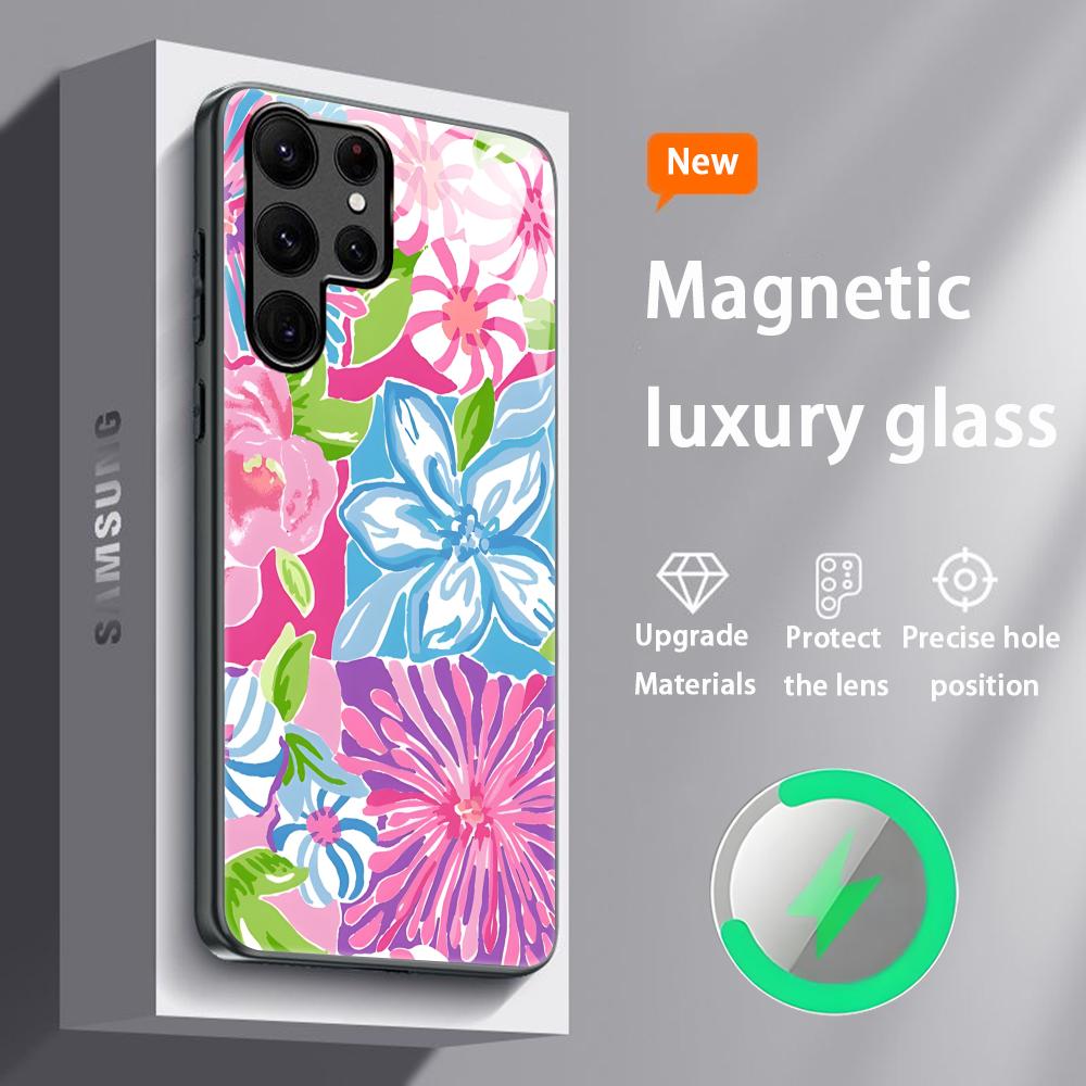 L-Lilly P-Pulitzer Popular Phone Case For Samsung S26 S25 S24 S23 S22 S21 S20 Plus Ultra Glass Magnetic Case Galaxy S21 Ultra 5G
L-Lilly P-Pulitzer Popular Phone Case For Samsung S26 S25 S24 S23 S22 S21 S20 Plus Ultra Glass Magnetic Case Galaxy S21 Ultra 5G