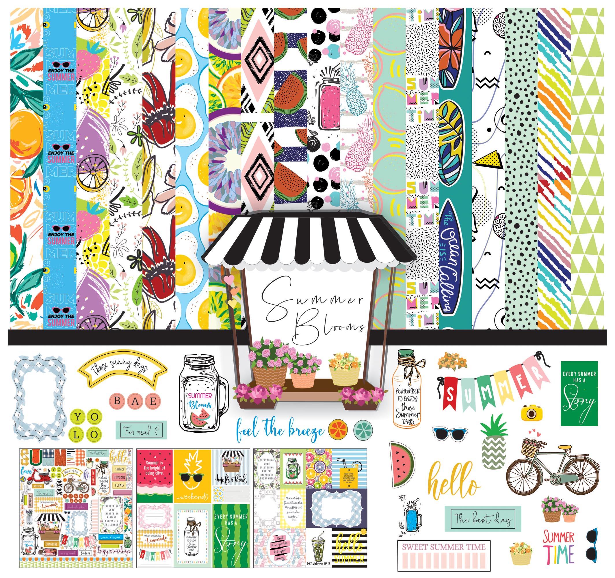 Inkdotpot Summer Theme Collection Двухсторонний набор бумаги для скрапбукинга Карточки 12 x 12 Бумажный пакет для изготовления карт с листом наклеек - 16 страниц - 12 x12 разноцветный
Inkdotpot Summer Theme Collection Двухсторонний набор бумаги для скрапбукинга Карточки 12 x 12 Бумажный пакет для изготовления карт с листом наклеек - 16 страниц - 12 x12 разноцветный