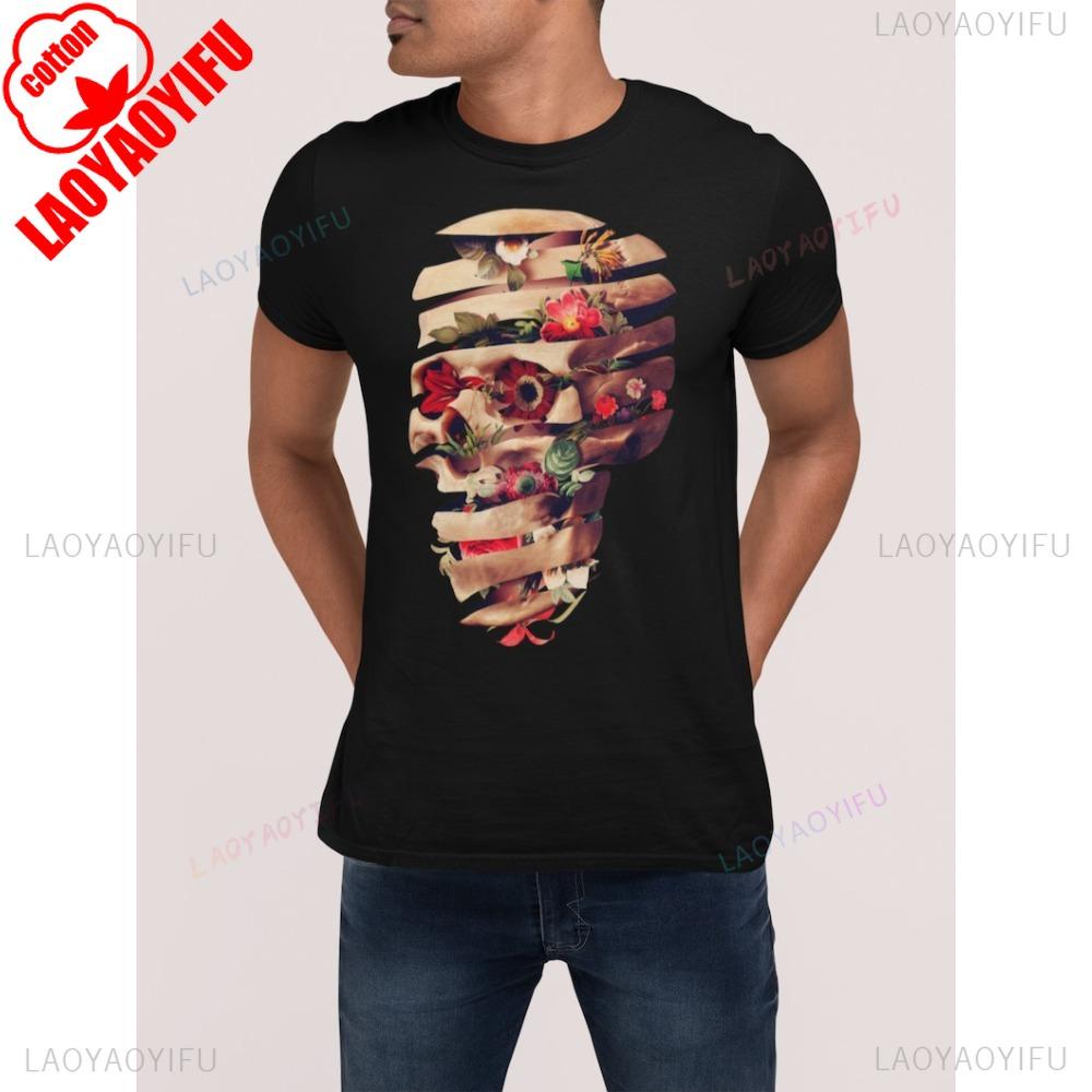 Flower Skull Mens TShirt Gothic Sugar Skull Art Print Shirt Unique Artistic Design Unisex Clothing Modern and Trendy Streetwear 4XL
Flower Skull Mens TShirt Gothic Sugar Skull Art Print Shirt Unique Artistic Design Unisex Clothing Modern and Trendy Streetwear 4XL