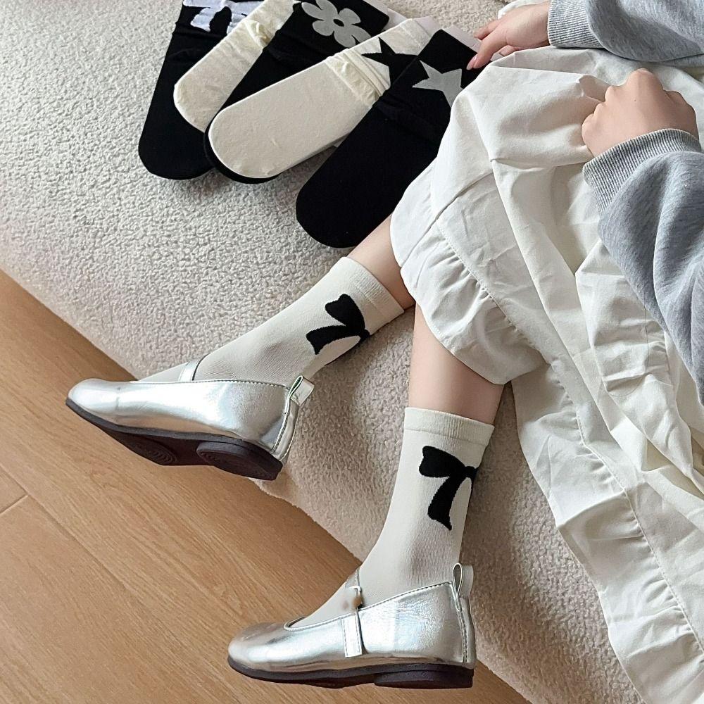 Bowknot Flower Socks Star Ins Style Hosiery Sweet Balletcore Bow Socks Spring/Summer black-star
Bowknot Flower Socks Star Ins Style Hosiery Sweet Balletcore Bow Socks Spring/Summer black-star