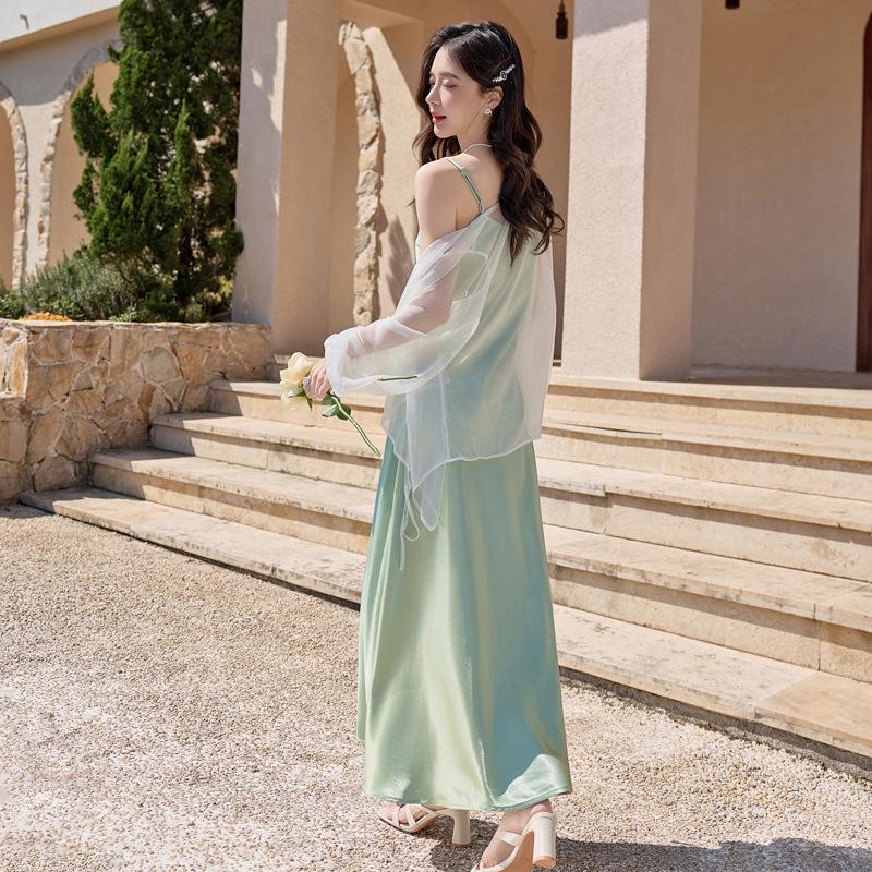 Summer 2025 Women s Flowy Sun Protection Cardigan & Sling Dress Set Y2517 M (90-105 jin)
Summer 2025 Women s Flowy Sun Protection Cardigan & Sling Dress Set Y2517 M (90-105 jin)