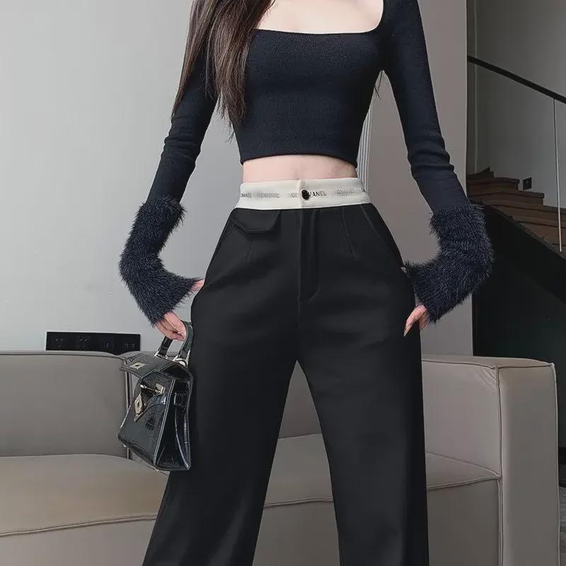 Summer 2024 Women s High Waist Straight-Leg Trousers - Slim Fit, Draped, Floor-Length L - 110-122 lbs
Summer 2024 Women s High Waist Straight-Leg Trousers - Slim Fit, Draped, Floor-Length L - 110-122 lbs