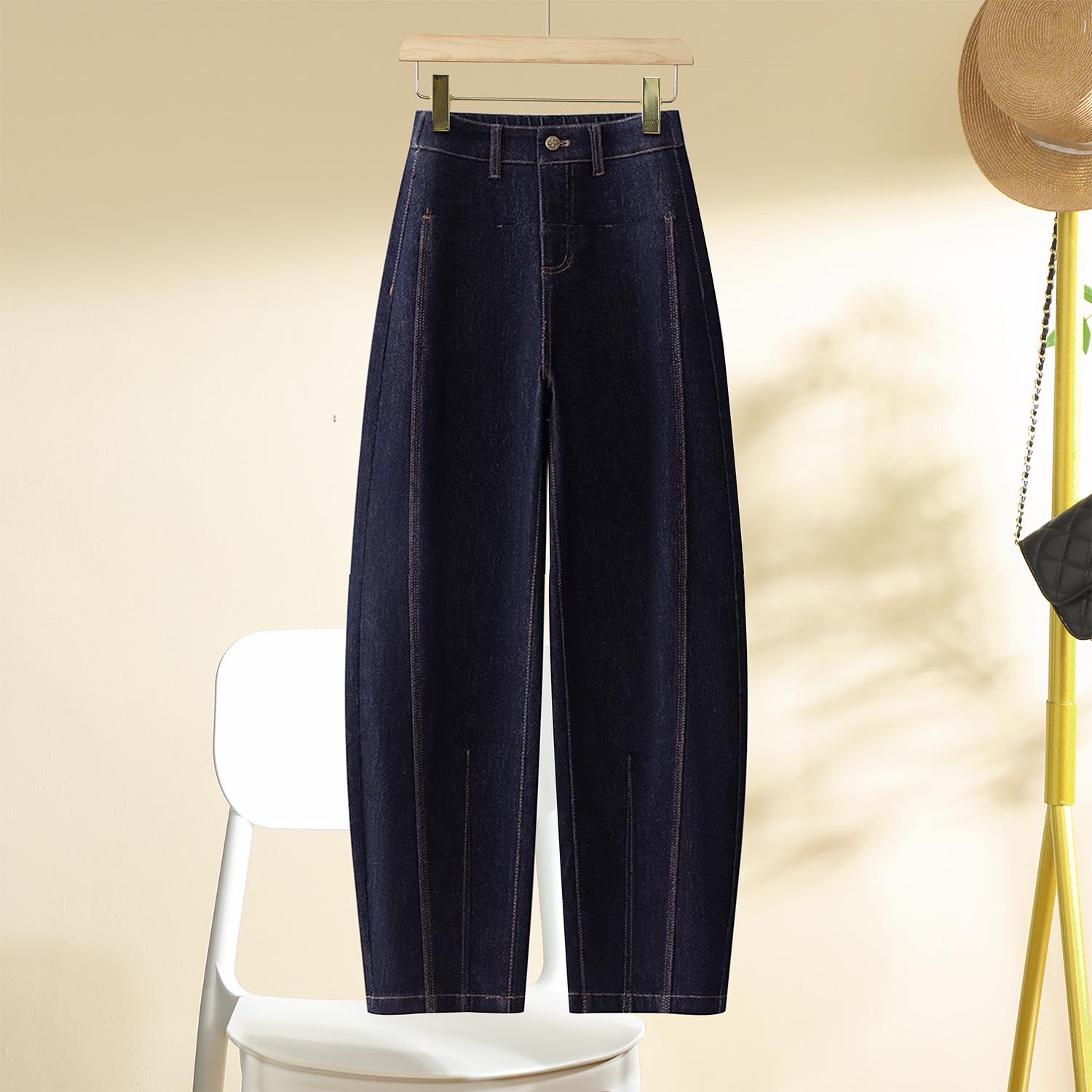 Autumn 2024 High-Waisted Scythe Jeans: Non-Fading, Unique Wide-Narrow Leg Design for Plus Sizes 27 (95-105 lbs) темно-синий
Autumn 2024 High-Waisted Scythe Jeans: Non-Fading, Unique Wide-Narrow Leg Design for Plus Sizes 27 (95-105 lbs) темно-синий