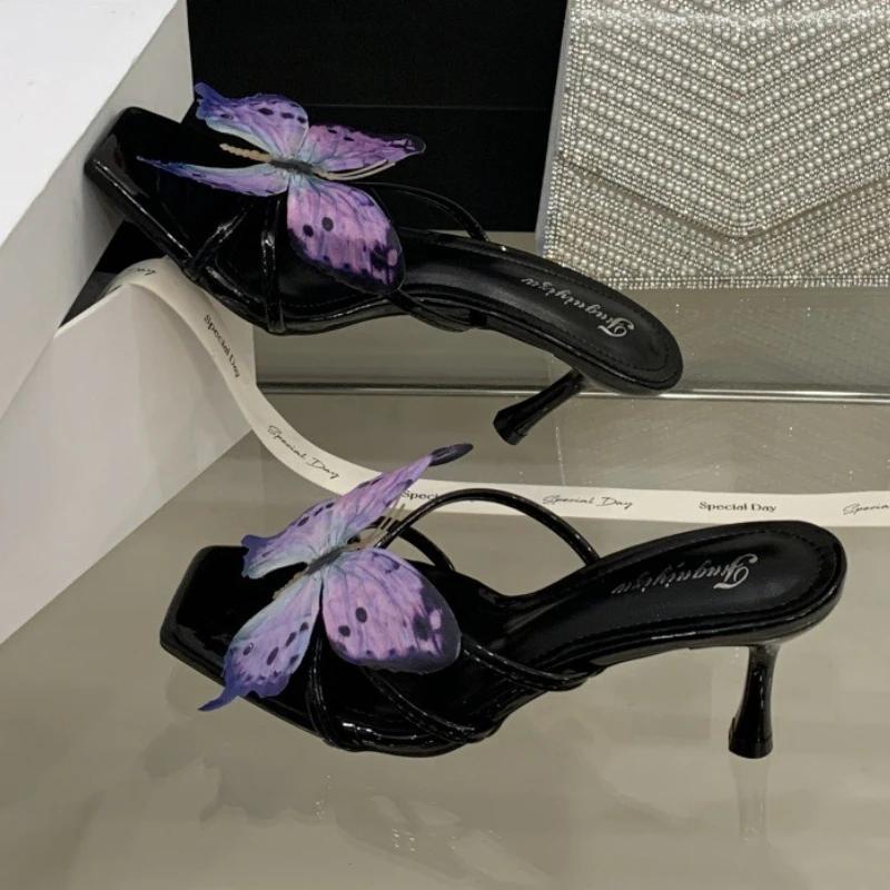 Sweet Bow Narrow Band Designer Heeled Slippers Women Summer Fashion Square Toe Open Toe Slide Sandals Elegant Zapatos De Mujer 39 чорний
Sweet Bow Narrow Band Designer Heeled Slippers Women Summer Fashion Square Toe Open Toe Slide Sandals Elegant Zapatos De Mujer 39 чорний