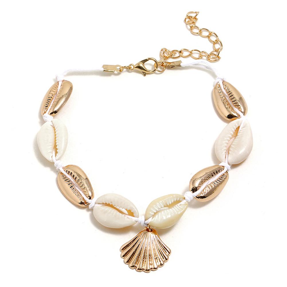 Women Simple Scallop Alloy Handmade National Style Shell Beach Anklet #14872
Women Simple Scallop Alloy Handmade National Style Shell Beach Anklet #14872