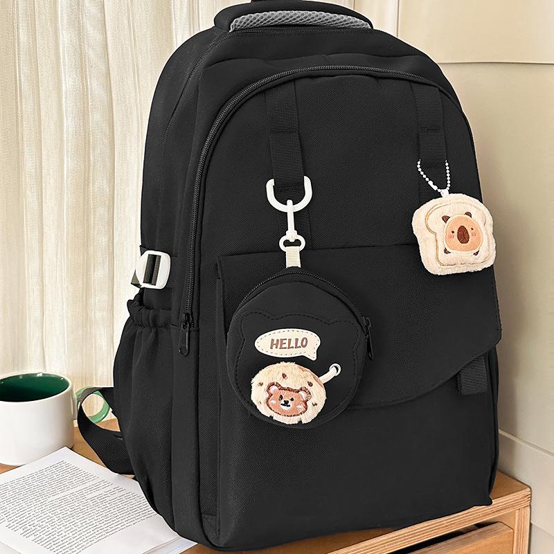 Korean version of cute girl schoolbag female sweet campus large-capacity junior high school students and primary school students high-value backpack Single bag (without pin, without pendant) чорний
Korean version of cute girl schoolbag female sweet campus large-capacity junior high school students and primary school students high-value backpack Single bag (without pin, without pendant) чорний
