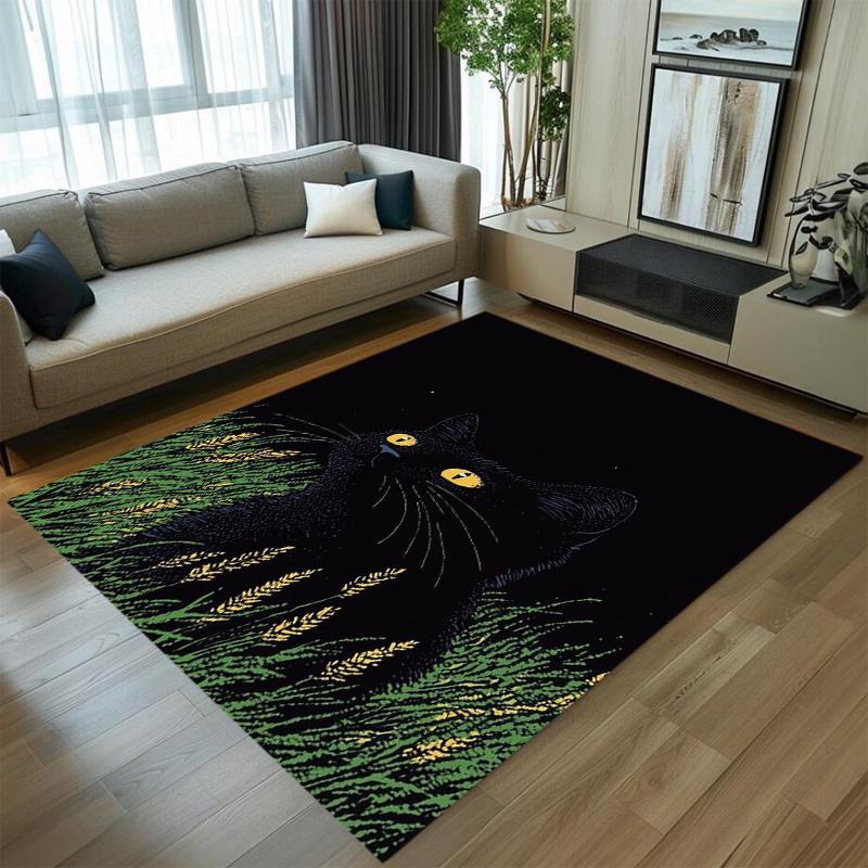 Artistic Cat Pattern Carpet Black & White Cat Print Soft Non-slip Mat for Home Living Room Bedroom Decor 40X60cm
Artistic Cat Pattern Carpet Black & White Cat Print Soft Non-slip Mat for Home Living Room Bedroom Decor 40X60cm