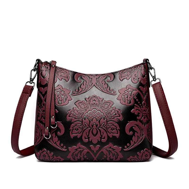 Chinese Style Women s Shoulder Crossbody Bag, Middle-aged Mother s Soft Leather Embossed Handbag, Retro Women s Pillow Bag бордовий
Chinese Style Women s Shoulder Crossbody Bag, Middle-aged Mother s Soft Leather Embossed Handbag, Retro Women s Pillow Bag бордовий