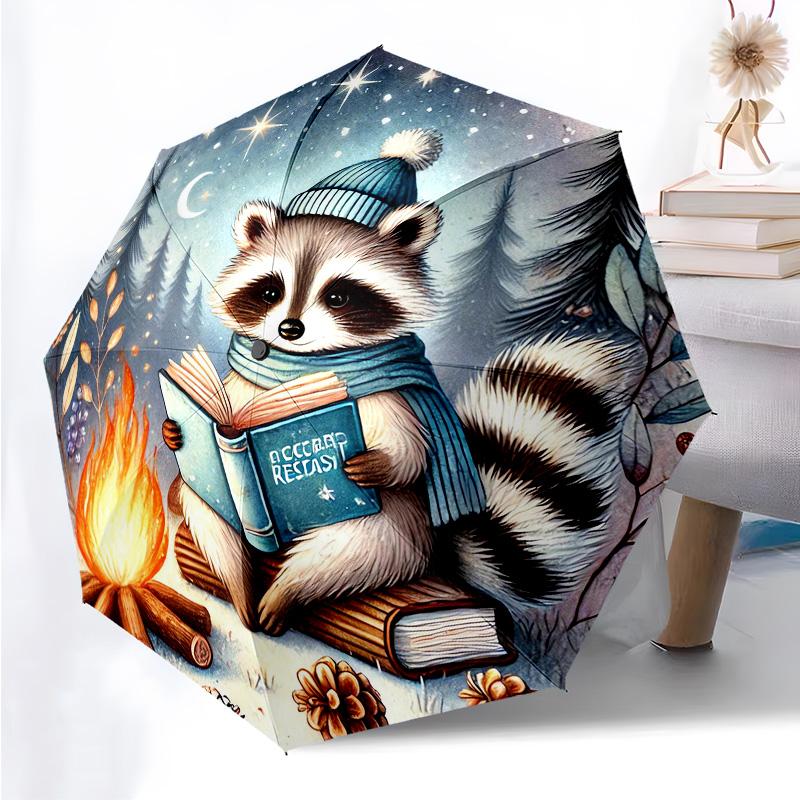 Animals Reading Themed Folding Umbrella Fashion Auto-Open 8 Iron Ribs Plastic Handle Foldable Sunshade Perfect Christmas Gifts
Animals Reading Themed Folding Umbrella Fashion Auto-Open 8 Iron Ribs Plastic Handle Foldable Sunshade Perfect Christmas Gifts