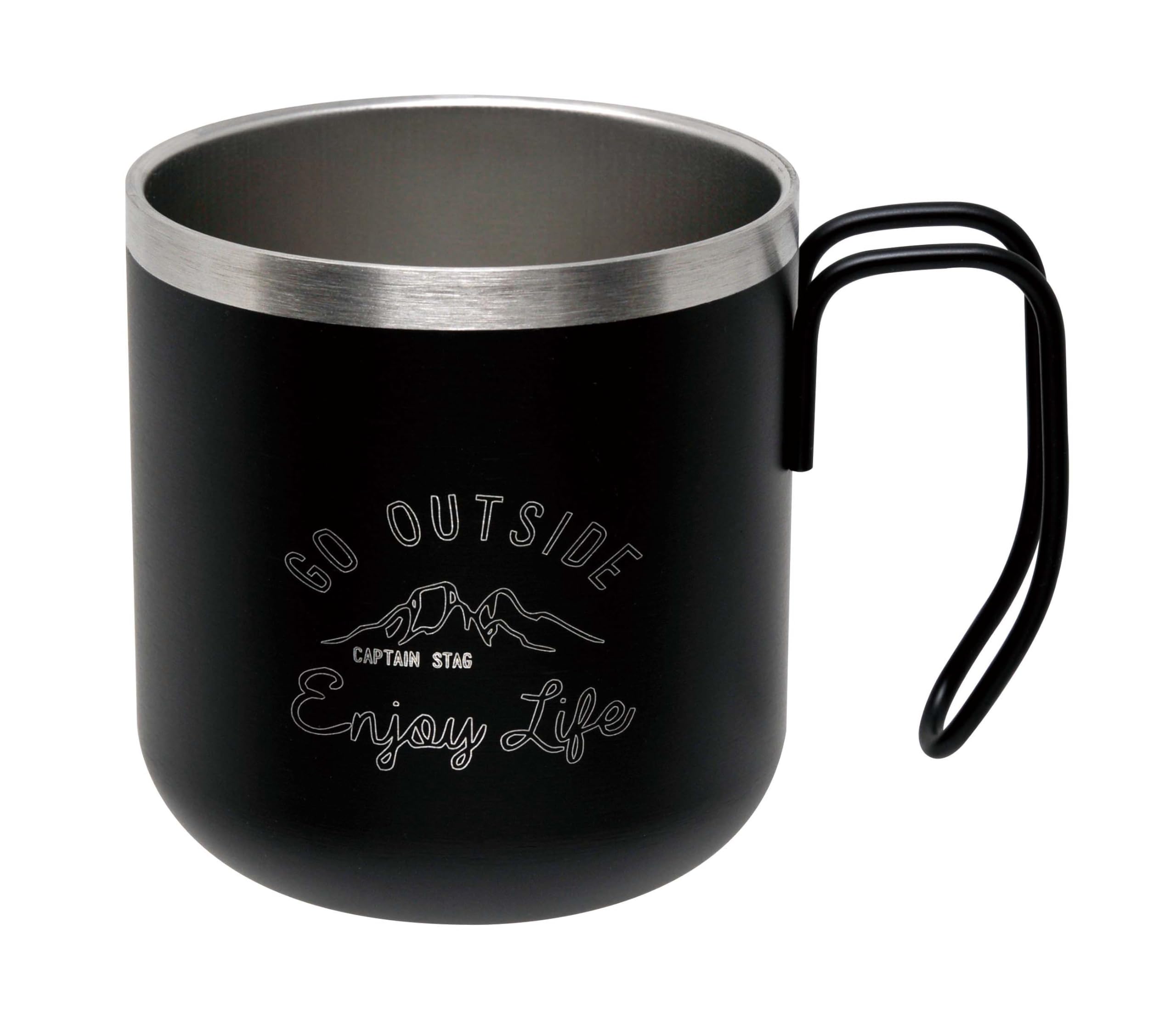 CAPTAIN STAG Outdoor Cup Mug Tumbler Double Stainless Steel Vacuum Insulated 300ml Black Monte Heat/Cold UE-3627
CAPTAIN STAG Outdoor Cup Mug Tumbler Double Stainless Steel Vacuum Insulated 300ml Black Monte Heat/Cold UE-3627